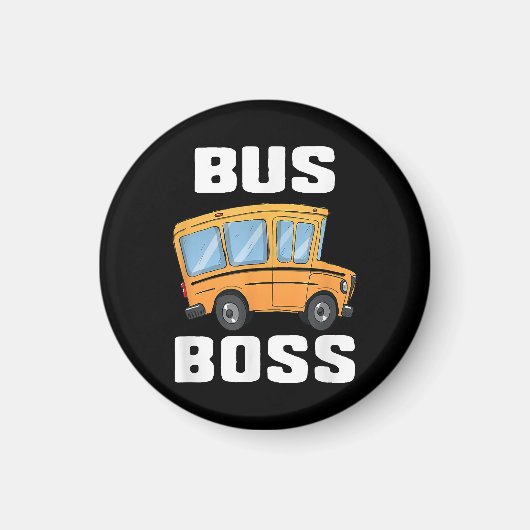 Grappige bus baas school buschauffeur magneet (Voorkant)