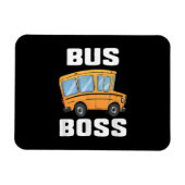 Grappige bus baas school buschauffeur magneet (Horizontaal)