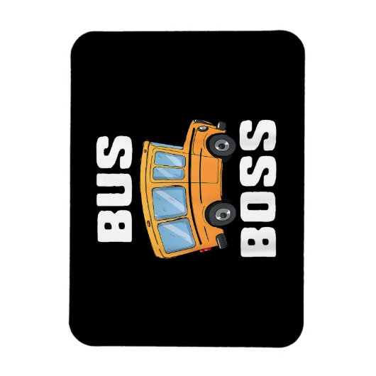 Grappige bus baas school buschauffeur magneet (Verticaal)