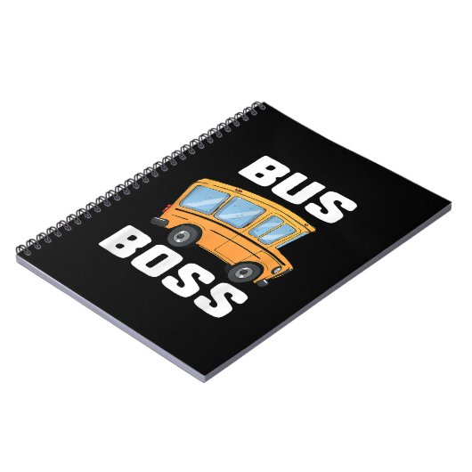 Grappige bus baas school buschauffeur notitieboek (Linkerzijde)