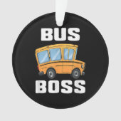 Grappige bus baas school buschauffeur ornament (voorkant)