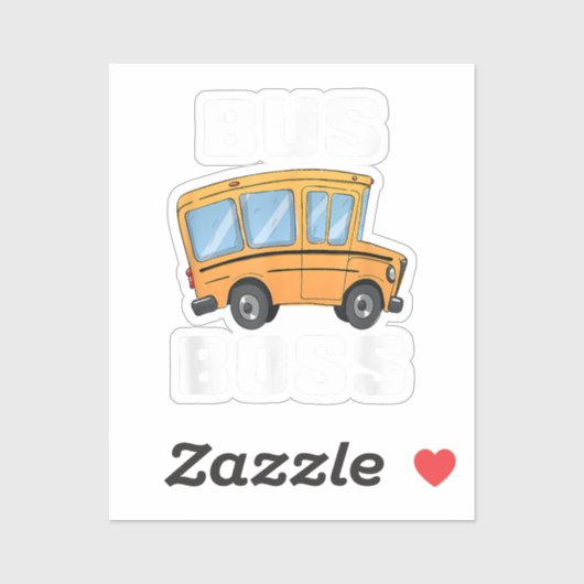 Grappige bus baas school buschauffeur sticker (Vel)