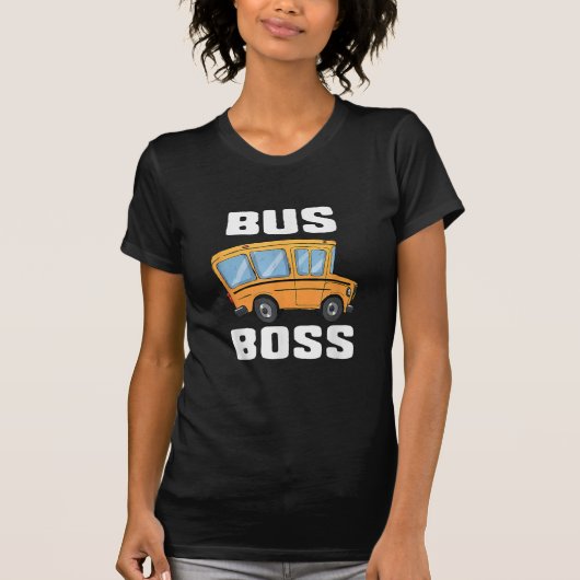 Grappige bus baas school buschauffeur t-shirt (Voorkant)