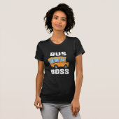 Grappige bus baas school buschauffeur t-shirt (Voorkant volledig)