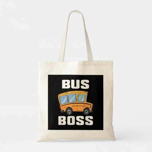 Grappige bus baas school buschauffeur tote bag (Achterkant)