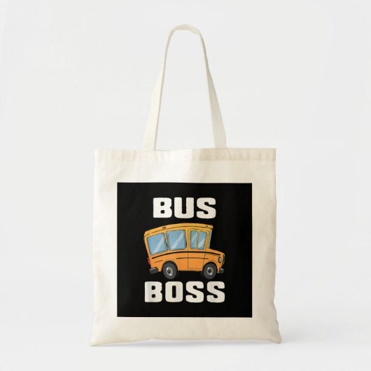 Grappige bus baas school buschauffeur tote bag (Voorkant)