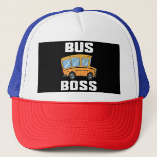 Grappige bus baas school buschauffeur trucker pet