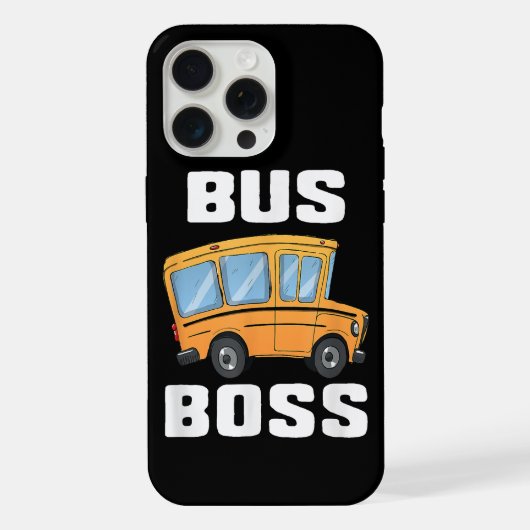 Grappige Bus Baas Schoolbuschauffeur iPhone Hoesje (Achterkant)