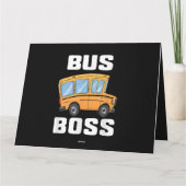 Grappige Bus Baas Schoolbuschauffeur Kaart (Achterkant)