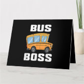 Grappige Bus Baas Schoolbuschauffeur Kaart (Voorkant)