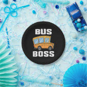 Grappige Bus Baas Schoolbuschauffeur Papieren Bordje (Feest)