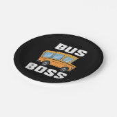 Grappige Bus Baas Schoolbuschauffeur Papieren Bordje (Gekanteld)