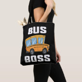 Grappige Bus Baas Schoolbuschauffeur Tote Bag (Dichtbij)