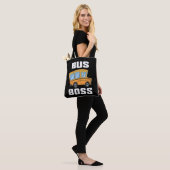 Grappige Bus Baas Schoolbuschauffeur Tote Bag (Op model)