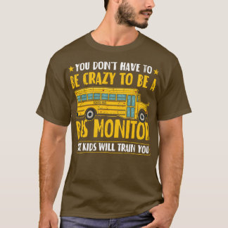 Grappige Bus Monitor T-shirt