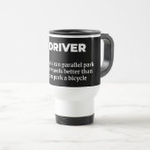 Grappige buschauffeur definitie reisbeker (Voorkant rechts)