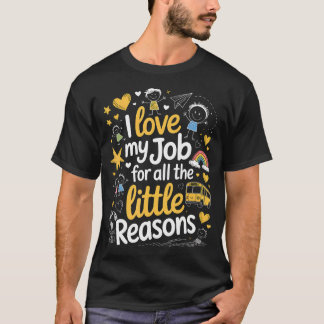 Grappige Buschauffeur Ik Hou Van Mijn Baan Kleine T-shirt