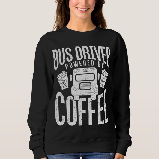 Grappige buschauffeurs hebben koffie school bus on trui (Voorkant)