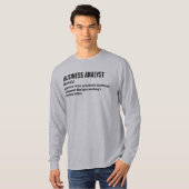 Grappige Business Intelligence-analist-definitie T-shirt (Voorkant volledig)