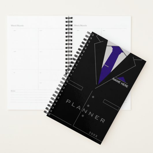 Grappige business planner met aangepaste naam en j (Display)