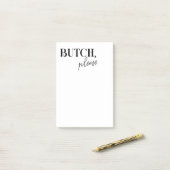 Grappige Butch Masc Lesbische Vrouw Cadeau Verjaar Post-it® Notes (Op bureau)