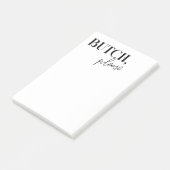 Grappige Butch Masc Lesbische Vrouw Cadeau Verjaar Post-it® Notes (Schuin)
