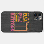 Grappige Button Pusher Quotes Lift Mechanic Humor Case-Mate iPhone Case (Achterkant (horizontaal))