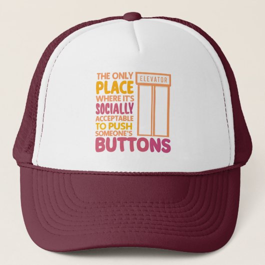 Grappige Button Pusher Quotes Lift Mechanic Humor Trucker Pet (Voorkant)