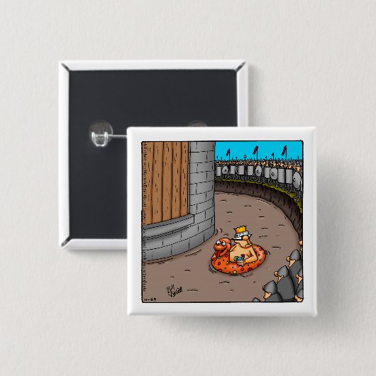 Grappige Button "Storm het kasteel" (Voorkant /achterkant)