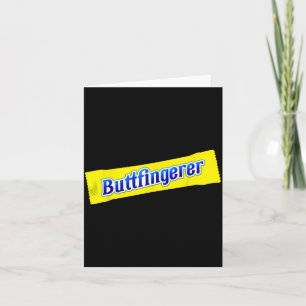 Grappige Buttvingeraar Ongepast Offensief Volwasse Kaart