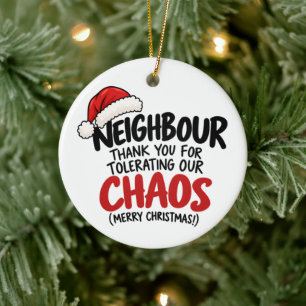 Grappige Buurman Kerst Grappig Vakantie Cadeau Keramisch Ornament