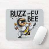 Grappige Buzz-Fu Bee Martial Arts Muismat (Met muis)