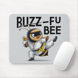 Grappige Buzz-Fu Bee Martial Arts Muismat