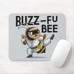 Grappige Buzz-Fu Bee Martial Arts Muismat