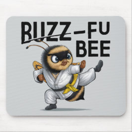Grappige Buzz-Fu Bee Martial Arts Muismat