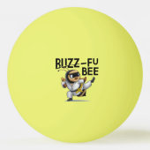Grappige Buzz-Fu Bee Martial Arts Pingpongbal (Achterkant)