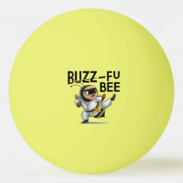 Grappige Buzz-Fu Bee Martial Arts Pingpongbal