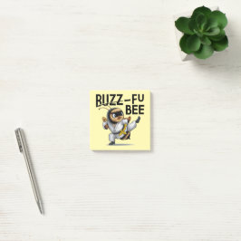 Grappige Buzz-Fu Bee Martial Arts Post-It Notes