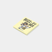 Grappige Buzz-Fu Bee Martial Arts Post-It Notes (Schuin)