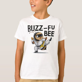 Grappige Buzz-Fu Bee Martial Arts T-shirt
