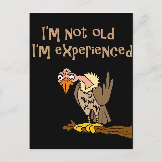 Grappige Buzzard zegt dat ik niet oud ben Ik ben E Briefkaart (Voorkant)
