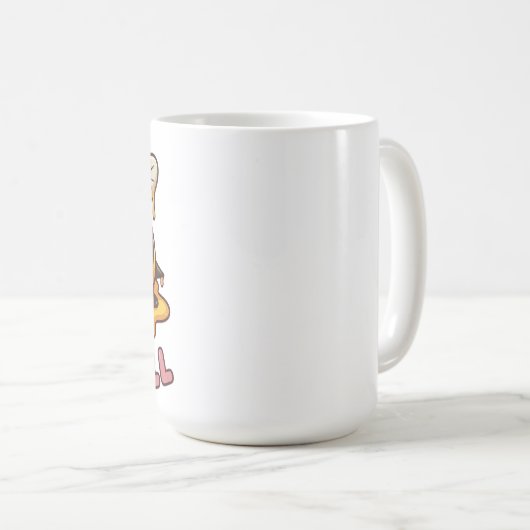 Grappige Buzzkill Vermoeide Bij Koffiemok (Voorkant rechts)