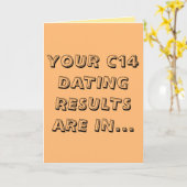 Grappige c14 dating gelukkige verjaardag kaart (Gele Bloem)