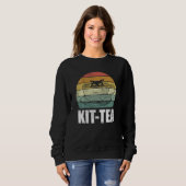 Grappige Ca Kit Thee Grappige Kat Liefhebber Leuke Trui (Voorkant volledig)