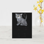 Grappige Ca_ Sarcastische Kat Heb Ik Vandaag Ieman Kaart (Gele Bloem)