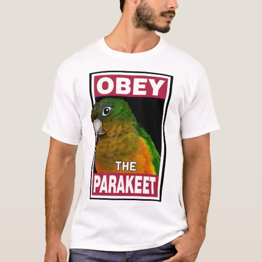 Grappige Caatinga Parkiet - Vogelkunst T-shirt (Voorkant)