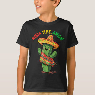Grappige Cactus Cinco De Mayo Boys Kinder Mannen M T-shirt