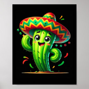 Grappige Cactus Cinco De Mayo Boys Peuter Kinder M Poster