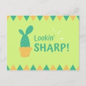 Grappige Cactus Driehoeken Briefkaart (Voorkant)