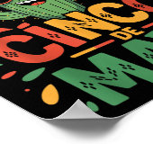 Grappige Cactus en Sombrero Cinco de Mayo Cactus S Poster (Hoek)